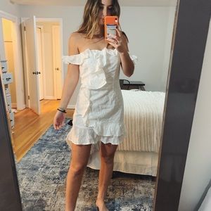 White off the shoulder dress